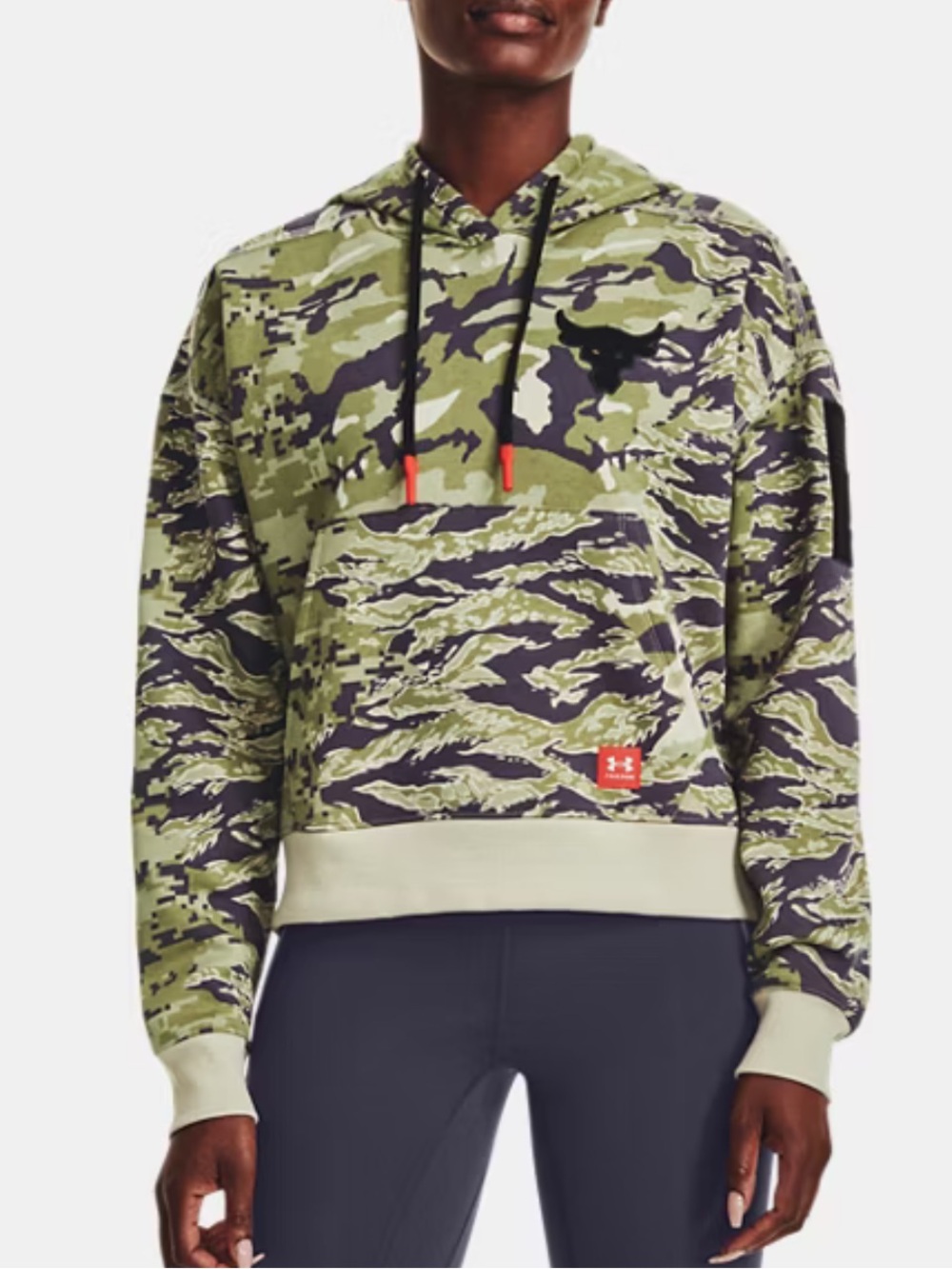 Under Armour Project Rock Veterans Day Fleece Hoodie Sweater